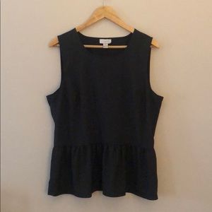 Black Peplum Blouse